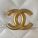 Chanel 23A Advanced Handicraft Shop Series BlackGold Leather Chain Piercing Bag AP3373, Top Quality  Size: 11.5*26*4cm - Image 4