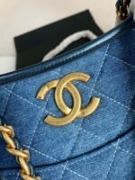 Chanel Denim Hobo pocket stragglershoulder bag Size: 22*6*24cm - Image 8