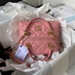 Chanel 23A Premium Handmade Sheepskin PortableLunch Box Bag AS4201, Top QualitySize: 17*21*5.5cm