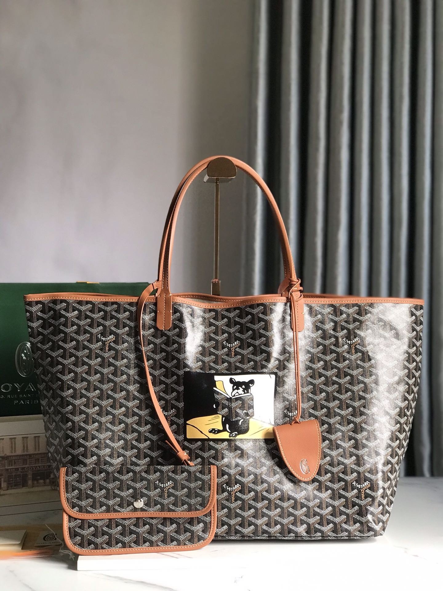 20241111_173712_7932 Goyard Saint Louis GM special painted Dou styleshopping bag - Image 1