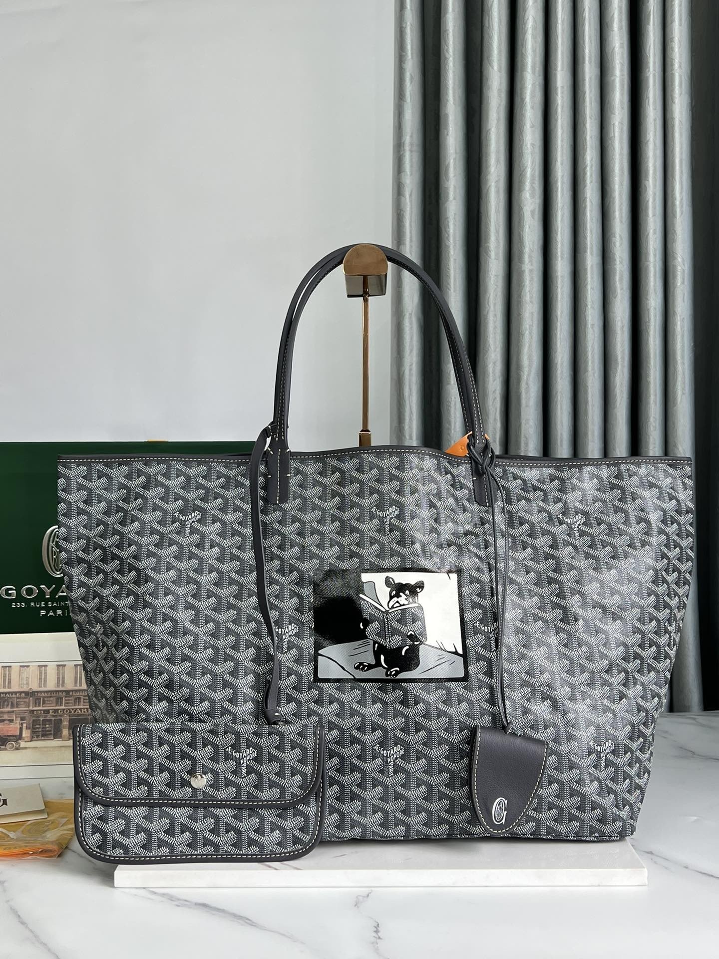 20241111_173757_7955 Goyard Saint Louis GM special painted Dou styleshopping bag - Image 1