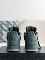 Jordan Air jordan 4 retro kawssuede lightweight wear-resistant non-slip mid-top - Image 3