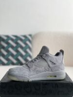 Jordan Air Jordan 4 retro kawssuede lightweight wear-resistant non-slip mid-top - Image 3