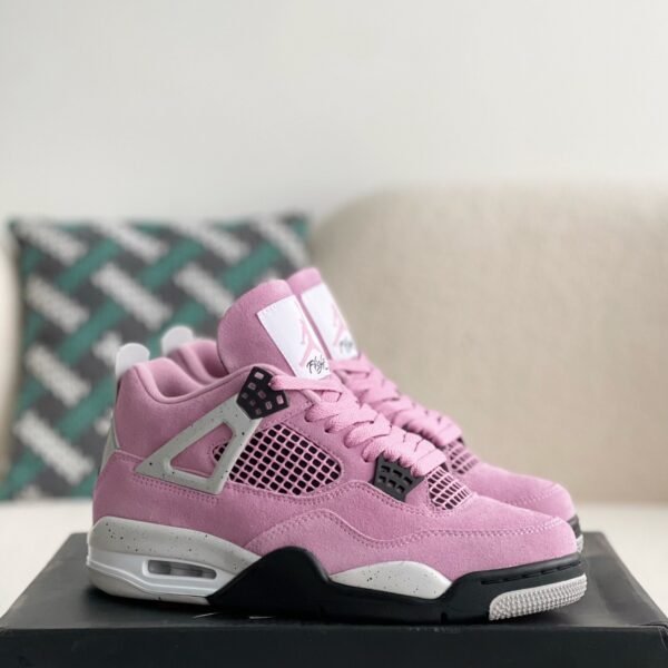 Jordan Air Jordan 4 retro kawssuede lightweight wear-resistant non-slip mid-top