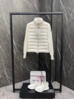 Moncler Cardigan women's lightweight padded wool down cardigan jacket