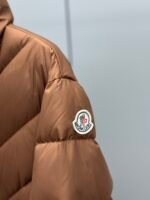 Moncler mouthed Brou 2024 autumn and winter women's belt matte waist cinched mid length down jacket jacket - Image 8