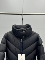 Moncler mouthed Brou 2024 autumn and winter women's belt matte waist cinched mid length down jacket jacket - Image 7