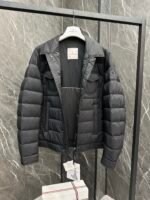 Moncler leather label light business lapel men's down shirt style jacket - Image 6