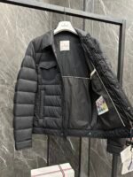 Moncler leather label light business lapel men's down shirt style jacket - Image 4