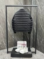 Moncler leather label light business lapel men's down shirt style jacket - Image 3