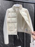 Moncler women's lined wool zipper down sweater - Image 4