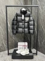 Moncler Lester Pixel Ski Cartoon Logo Short Men's Down Jacket Clip