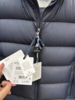 MMoncler Solayan uomo tricolore rifinito corto piumino giacca giacca - Image 6