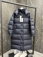 Moncler Hanoverian (matte midnight blue) long men's down jacket - Image 7