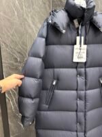 Moncler Hanoverian (matte midnight blue) long men's down jacket - Image 6