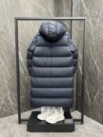 Moncler Hanoverian (matte midnight blue) long men's down jacket - Image 3