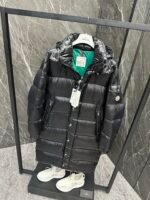 Moncler Hanoverian (matte midnight blue) long men's down jacket - Image 9