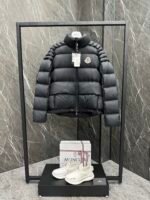 Moncler x Christopher Raxxy Men's and Women's 3D Quilted Zipper Down Jacket