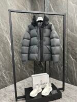 Moncler Madeira Black Warrior Short Men's Down Jacket - Image 8