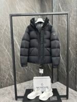 Moncler Madeira Black Warrior Short Men's Down Jacket - Image 6