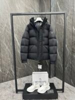 Moncler Madeira Black Warrior Short Men's Down Jacket - Image 5