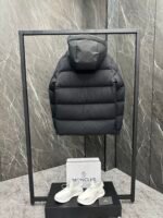 Moncler Madeira Black Warrior Short Men's Down Jacket - Image 3