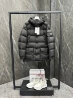 Moncler Chiablese (2024 new matte matte matte finish) mid length down jacket