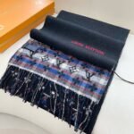 Louis Vuitton 2024 new Red twill plaid cashmere scarf Size: 32*180cm - Image 6