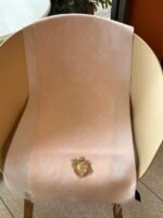 Louis Vuitton New Year pink dragon embroidered patch jacquard 100% wool scarf Size: 186* 34 cm - Image 4