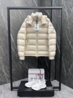 Moncler Maya laminated leather logo Classic Short Down - Image 3