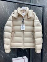 Moncler Maya laminated leather logo Classic Short Down - Image 7