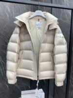 Moncler Maya laminated leather logo Classic Short Down - Image 6