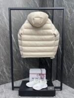 Moncler Maya laminated leather logo Classic Short Down - Image 4