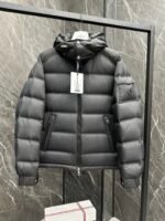 Moncler Maya laminated leather logo Classic Short Down - Image 9