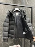 Moncler Maya laminated leather logo Classic Short Down - Image 4