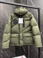 The Moncler Genius Designer Collection Phidon Chestnut Men's and Women's Detachable Hooded Short Down Jacket - Image 8