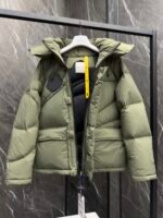 The Moncler Genius Designer Collection Phidon Chestnut Men's and Women's Detachable Hooded Short Down Jacket - Image 5