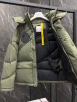 The Moncler Genius Designer Collection Phidon Chestnut Men's and Women's Detachable Hooded Short Down Jacket - Image 4