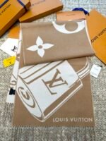 Louis Vuitton 3D Khaki Scarf Size: 200*34cm - Image 5