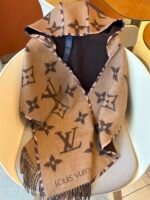 Louis Vuitton jacquard woven integrated hooded scarf Size: 196 * 26 cm - Image 3