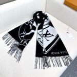 Louis Vuitton pattern high-end warm scarf Size: 45*215cm