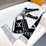 Louis Vuitton pattern high-end warm scarf Size: 45*215cm - Image 4