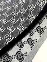 GUCCI 2024 Winter Series Double G Jacquard Scarf  Size: 180*35cm - Image 8