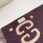 GUCCI jacquard wool scarf Size: 35 * 180 cm - Image 4
