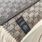 Gucci classic cashmere black shawl scarf size: 70*200cm - Image 5
