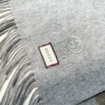 Gucci double-sided different color jacquard 100% lamb wool Scarf  Size: 35*190cm - Image 6