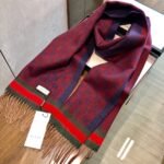 Gucci red plaid scarf Size: 33*180cm - Image 9