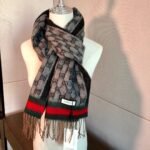 Gucci black plaid scarf Size: 33*180cm - Image 4