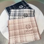 Chanel Classic Black and White Chanel Style Pattern 100% Sheep Wool Scarf  Size: 32*186cm - Image 2