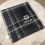 Chanel Classic Black and White Chanel Style Pattern 100% Sheep Wool Scarf  Size: 32*186cm - Image 9